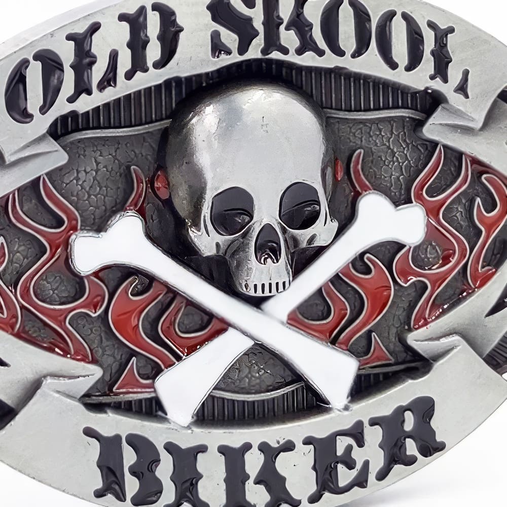 Boucle Ceinture Skull Old School