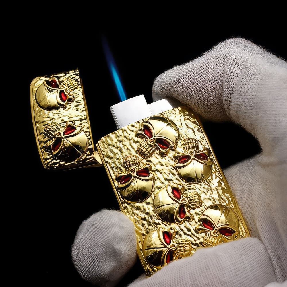 Briquet à Gaz Tête de Mort