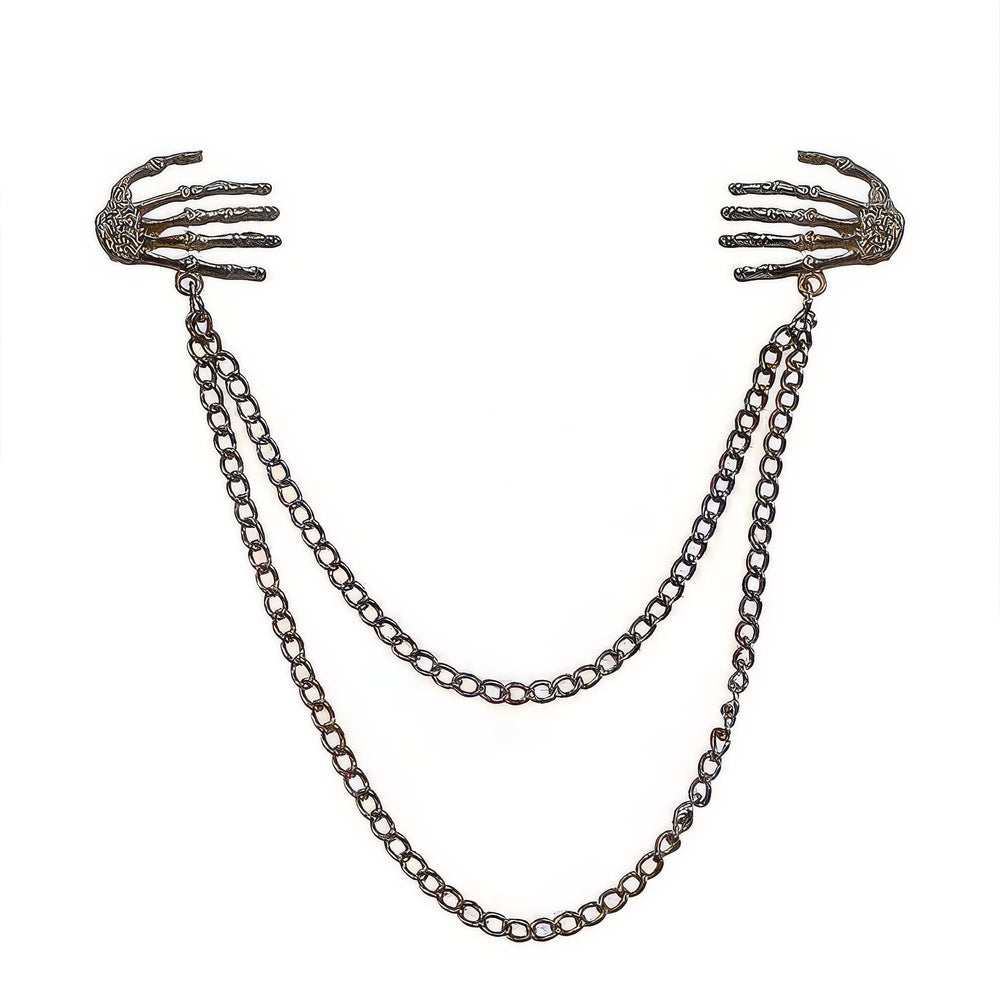 Broche Squelette à Chaine