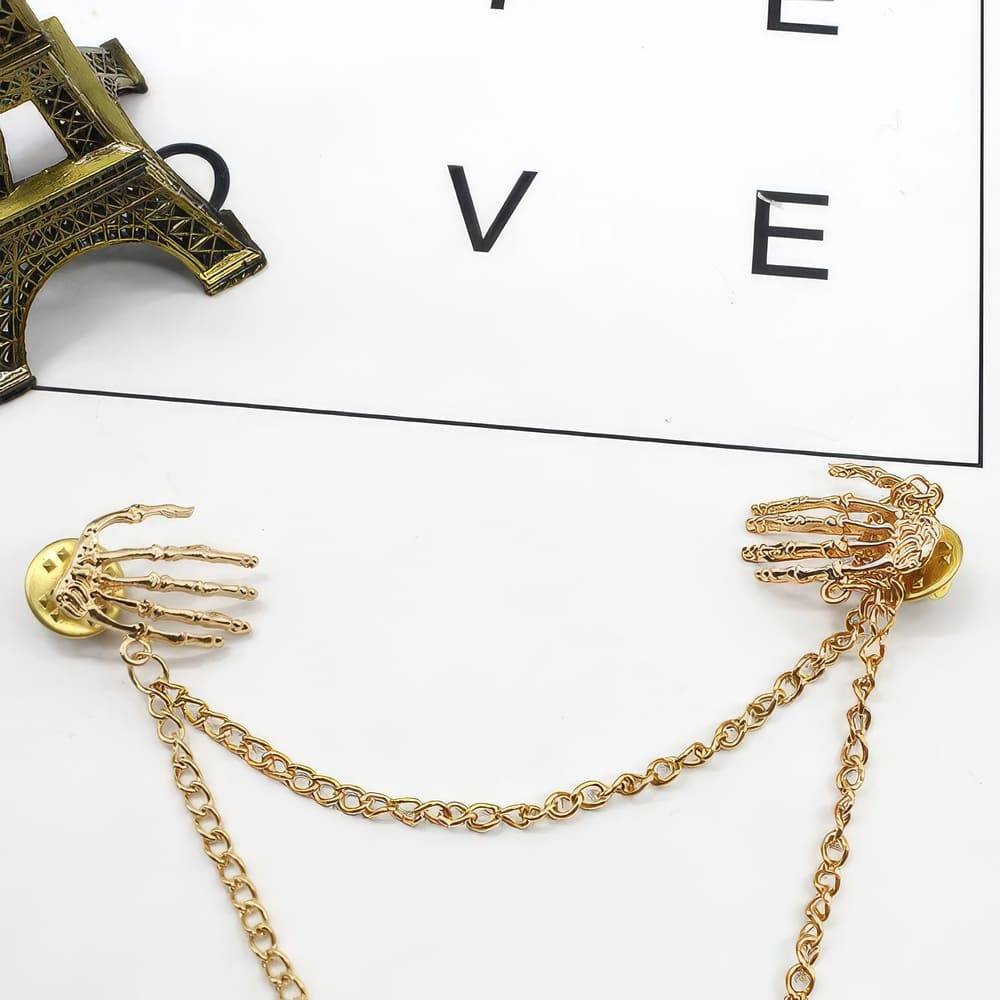 Broche Doigts de Squelette