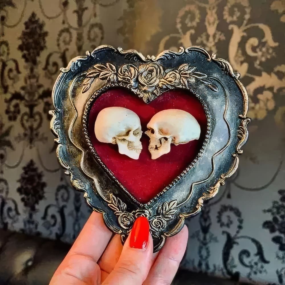 Camée Victorien Skull Amour