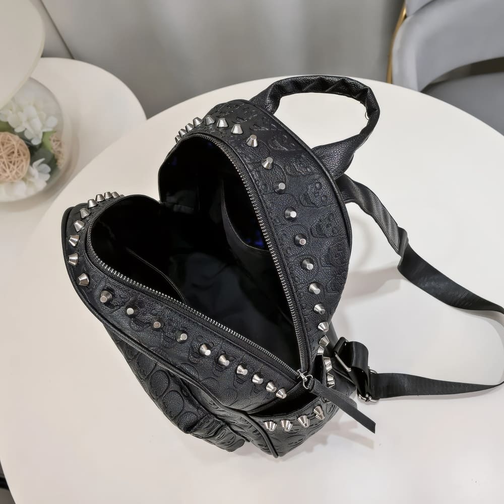 Cartable Tête De Mort Noir