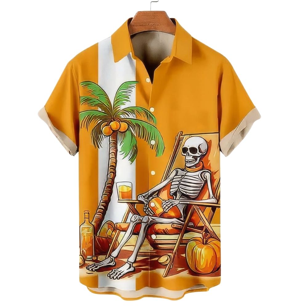 Chemise Hawaïenne Squelette