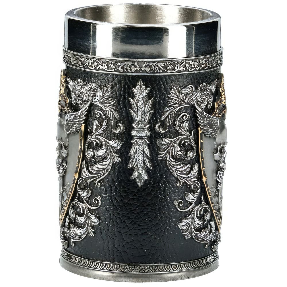 Mug Allongé Blason Tête de Mort et Epée