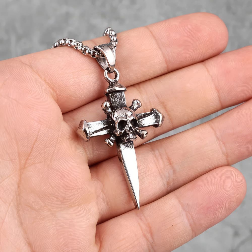 Collier Skull Cross