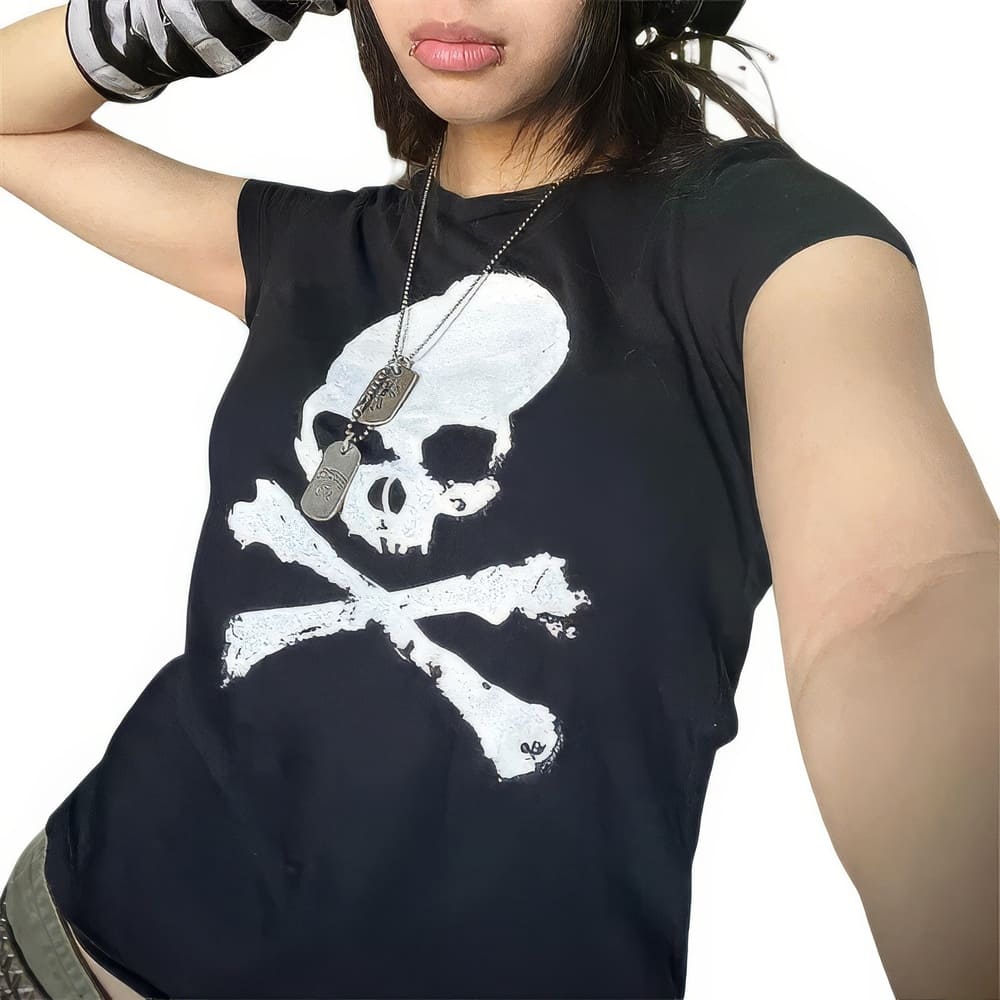 Débardeur Femme Tête de Mort