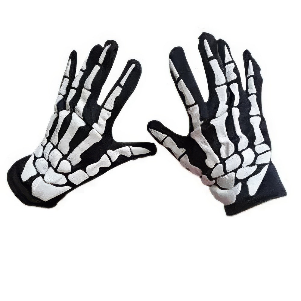 Gants Squelette Noir et Blanc