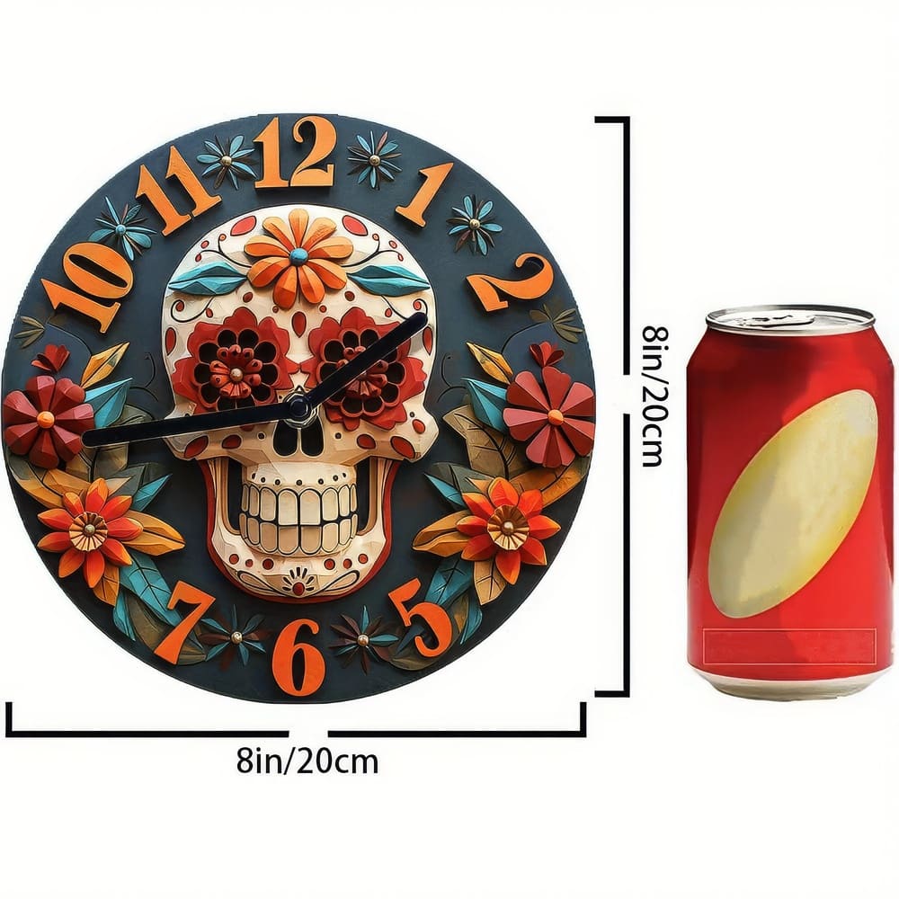 Horloge Murale Tête de Mort Mexique