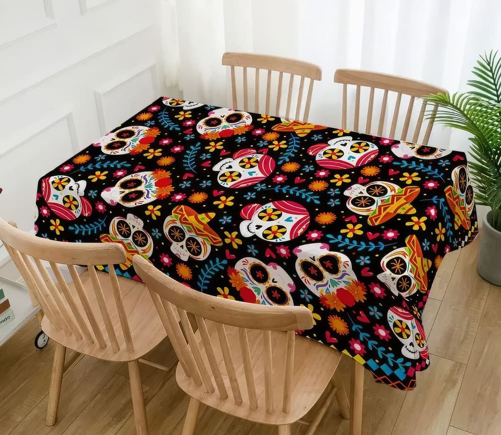 Nappe Colorée Skull Dia de los Muertos