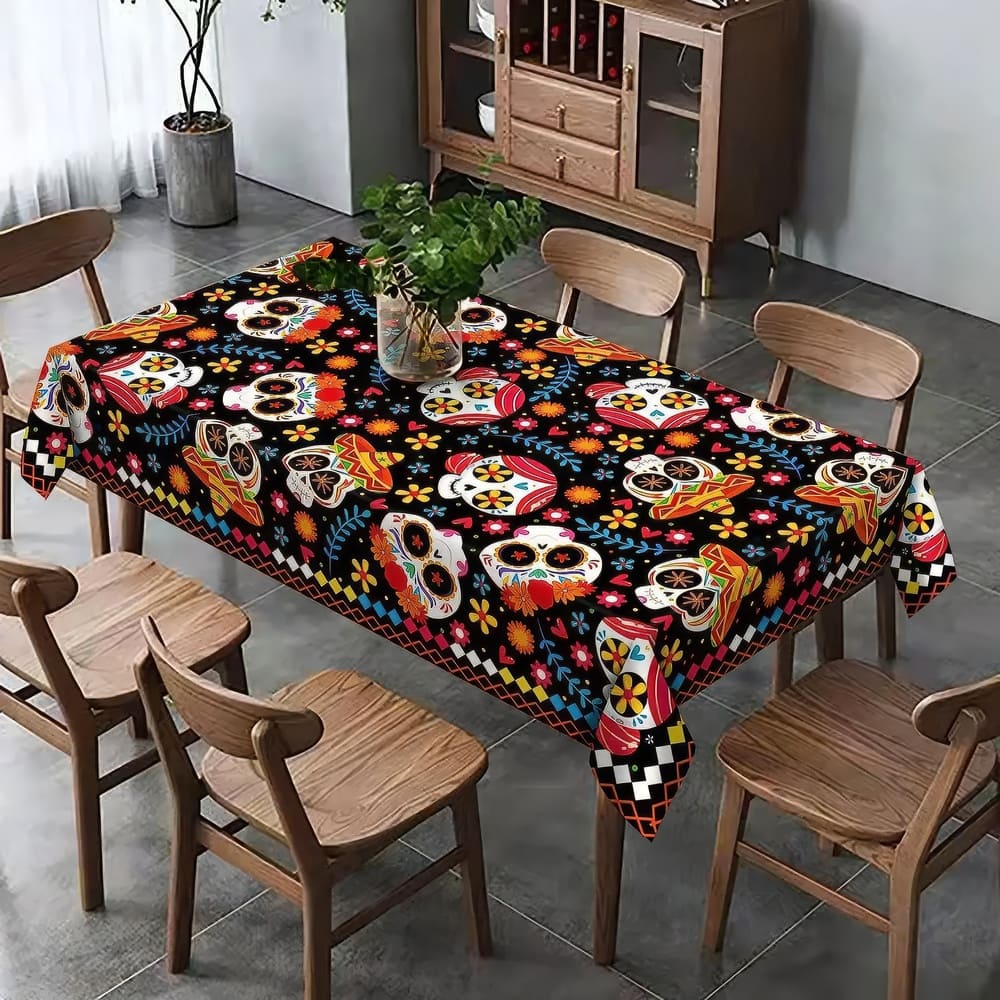 Nappe Tête De Mort Mexicaine Calavera
