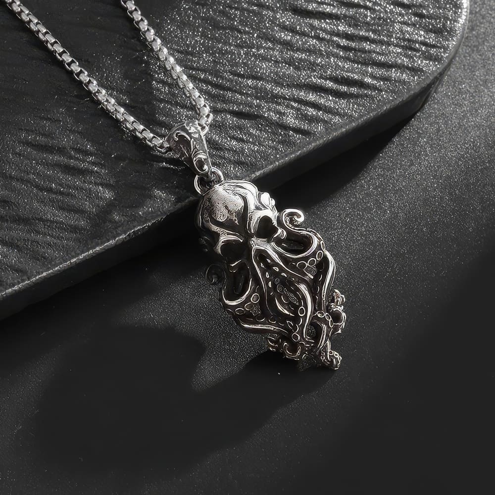 Pendentif Tête de Mort Pieuvre