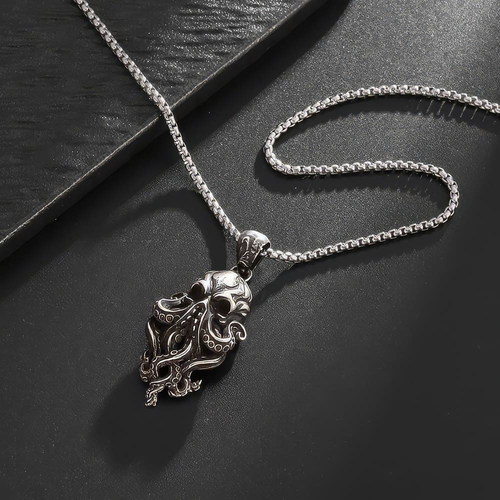 Pendentif Skull Pieuvre