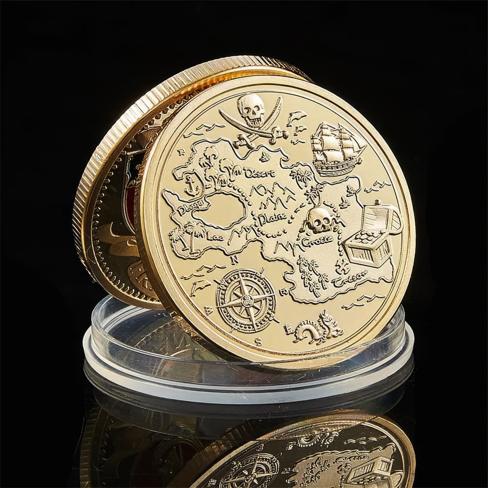 Pièce de Monnaie Crane Pirate