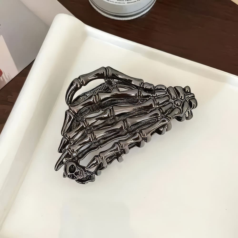 Barrette à Cheveux Main de Squelette