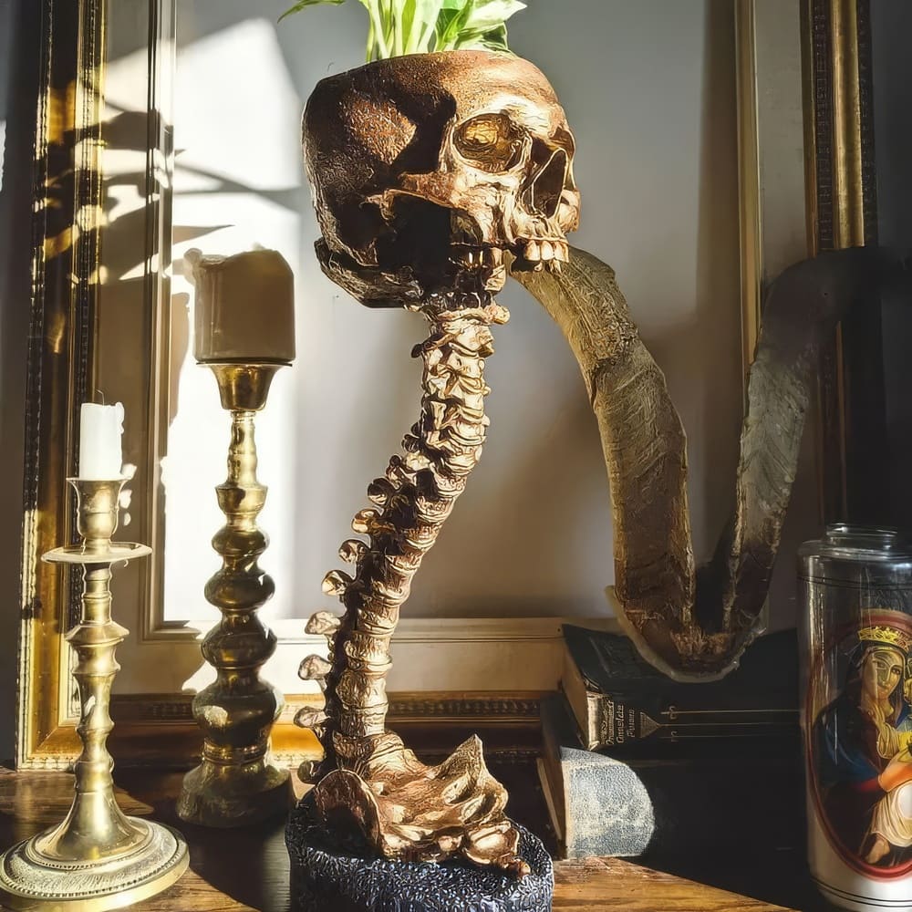 Vase Allongé Skull