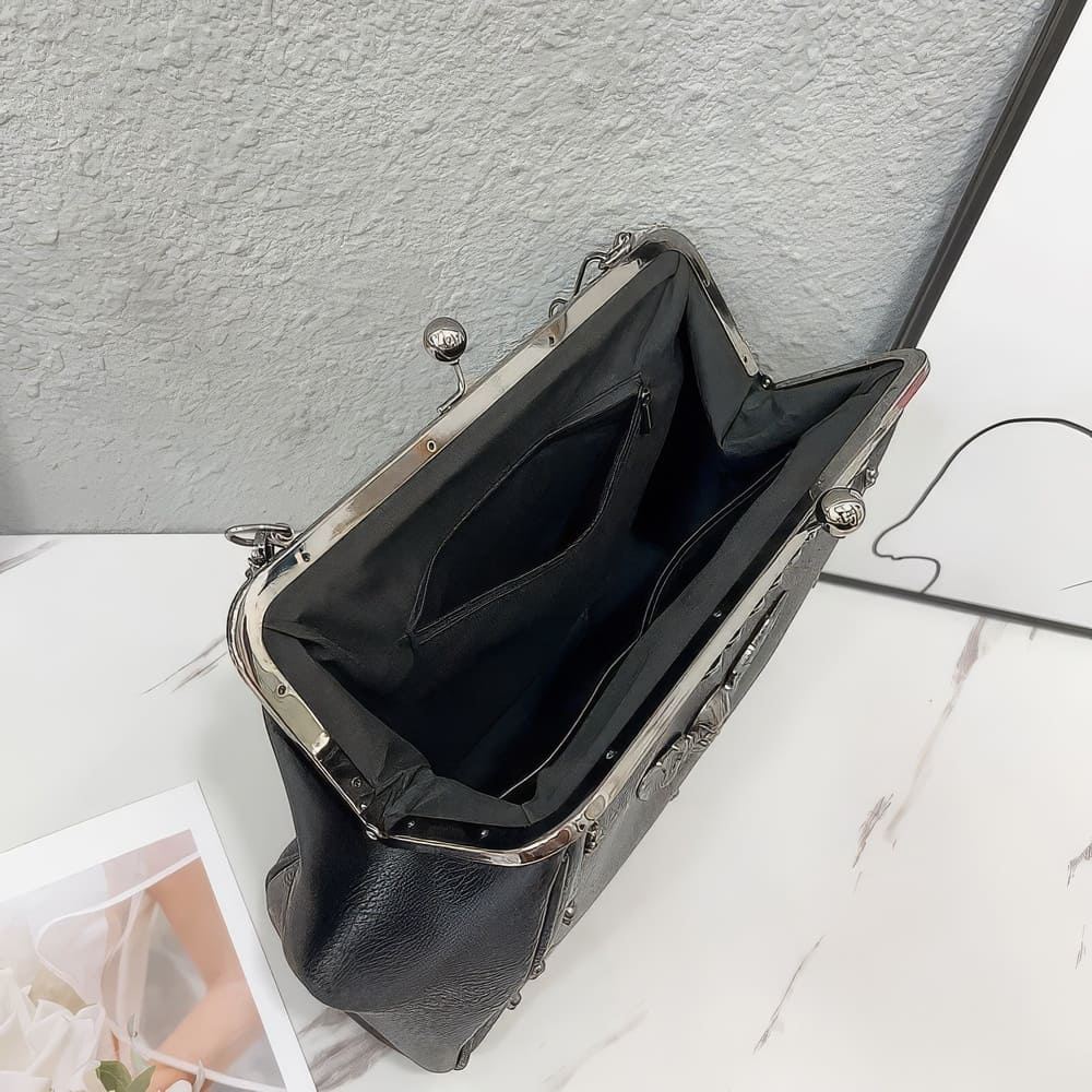 Sac à Main Tête de Mort Ailée