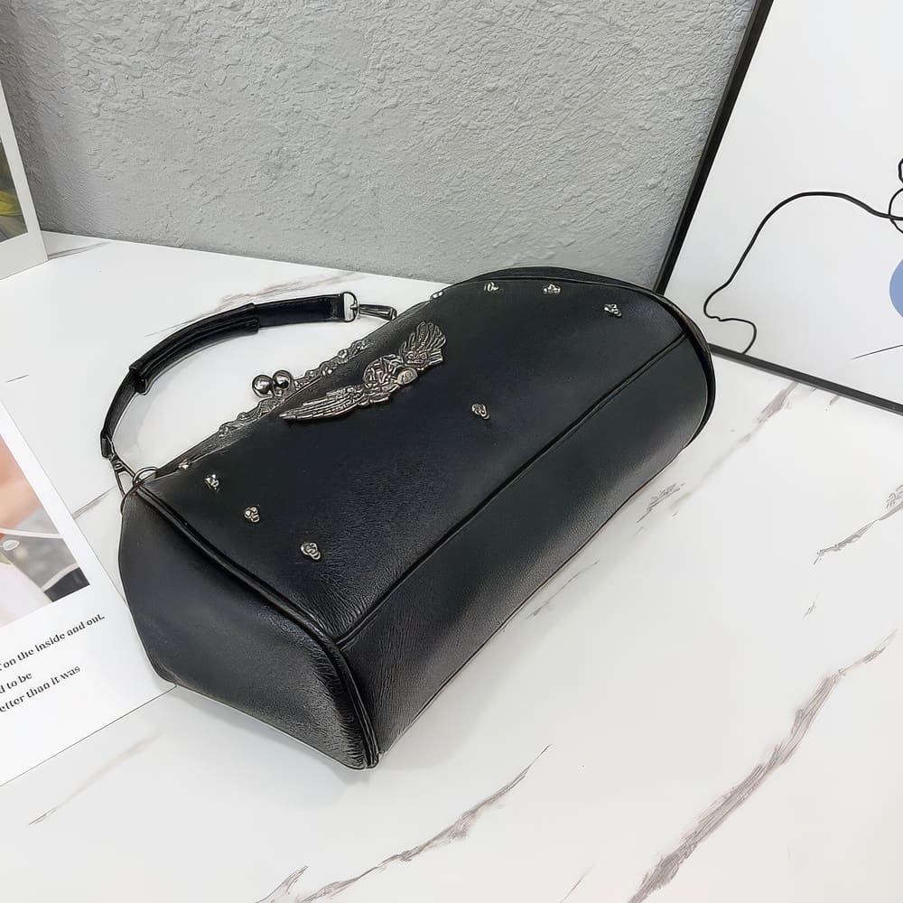 Sac à Main Tête de Mort Ailée