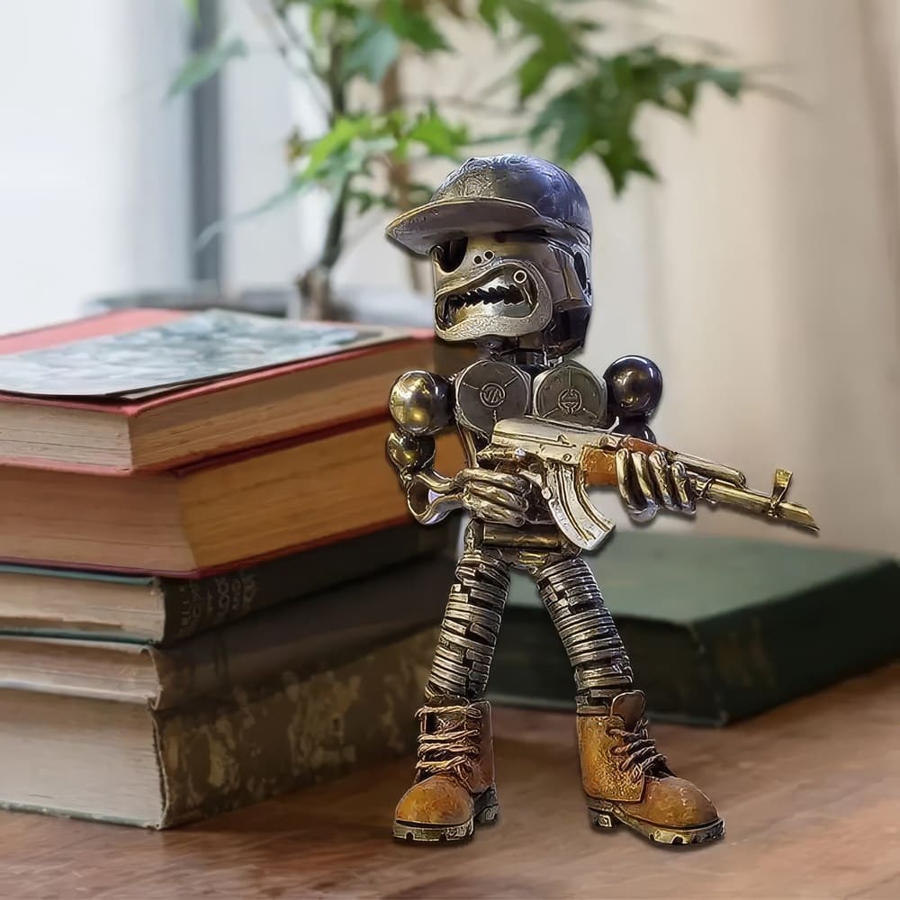 Statuette Squelette Soldat