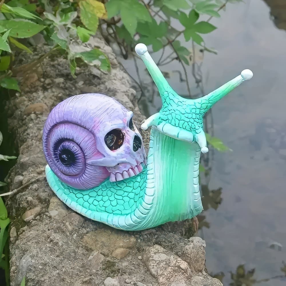 Statuette de Jardin Escargot Crane