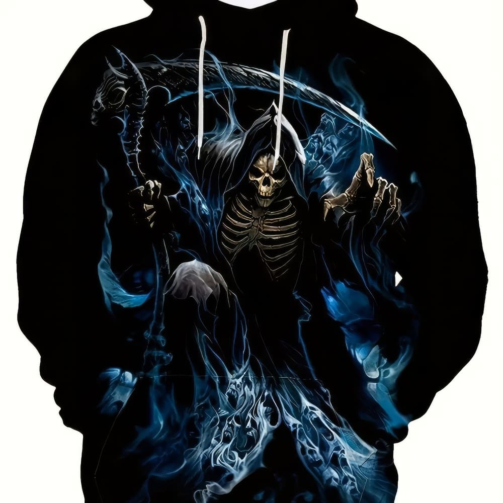 Sweat Faucheuse Flammes Bleues