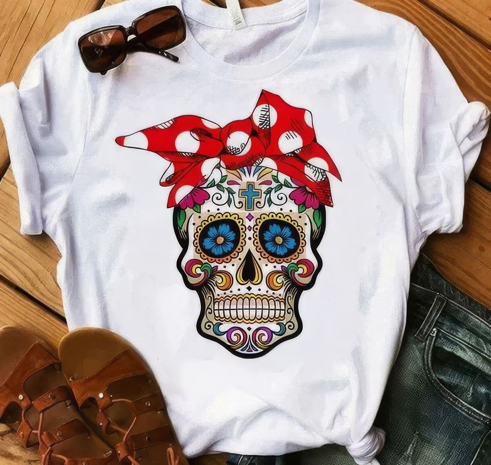 T-Shirt Dia de Los Muertos Femme