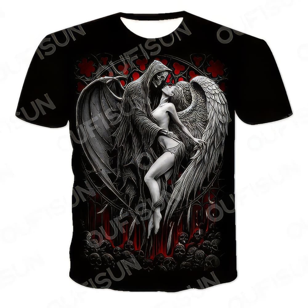 T-Shirt Faucheuse et Ange Féminin