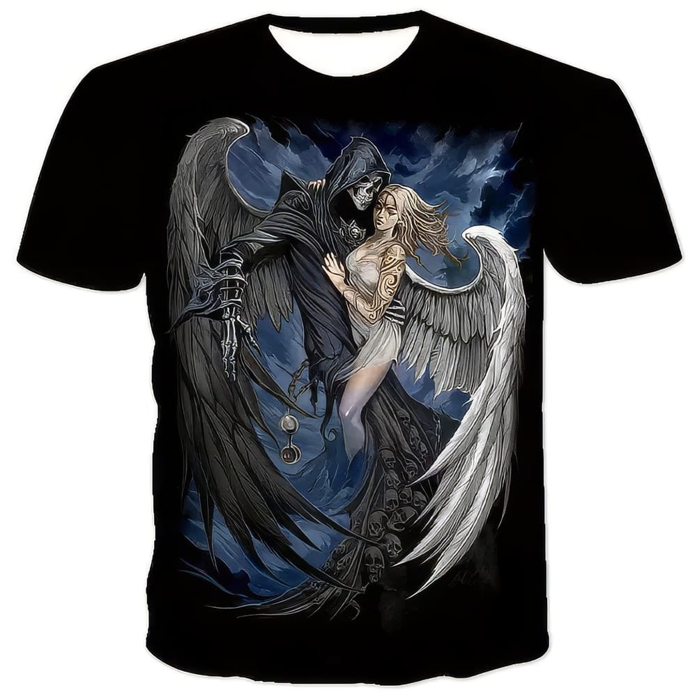 T-Shirt Faucheuse et Ange Féminin