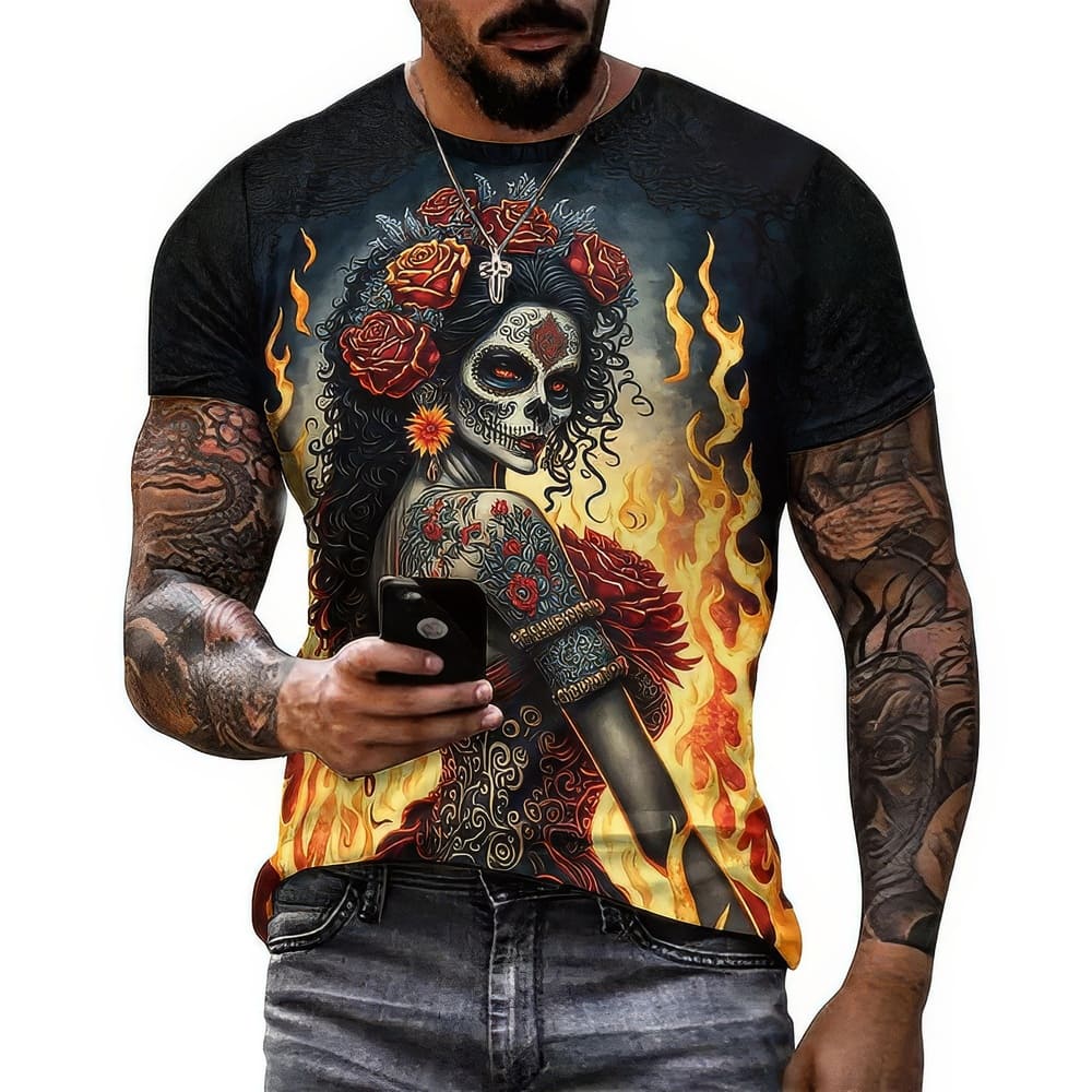 T-Shirt Femme Fête des Morts du Mexique
