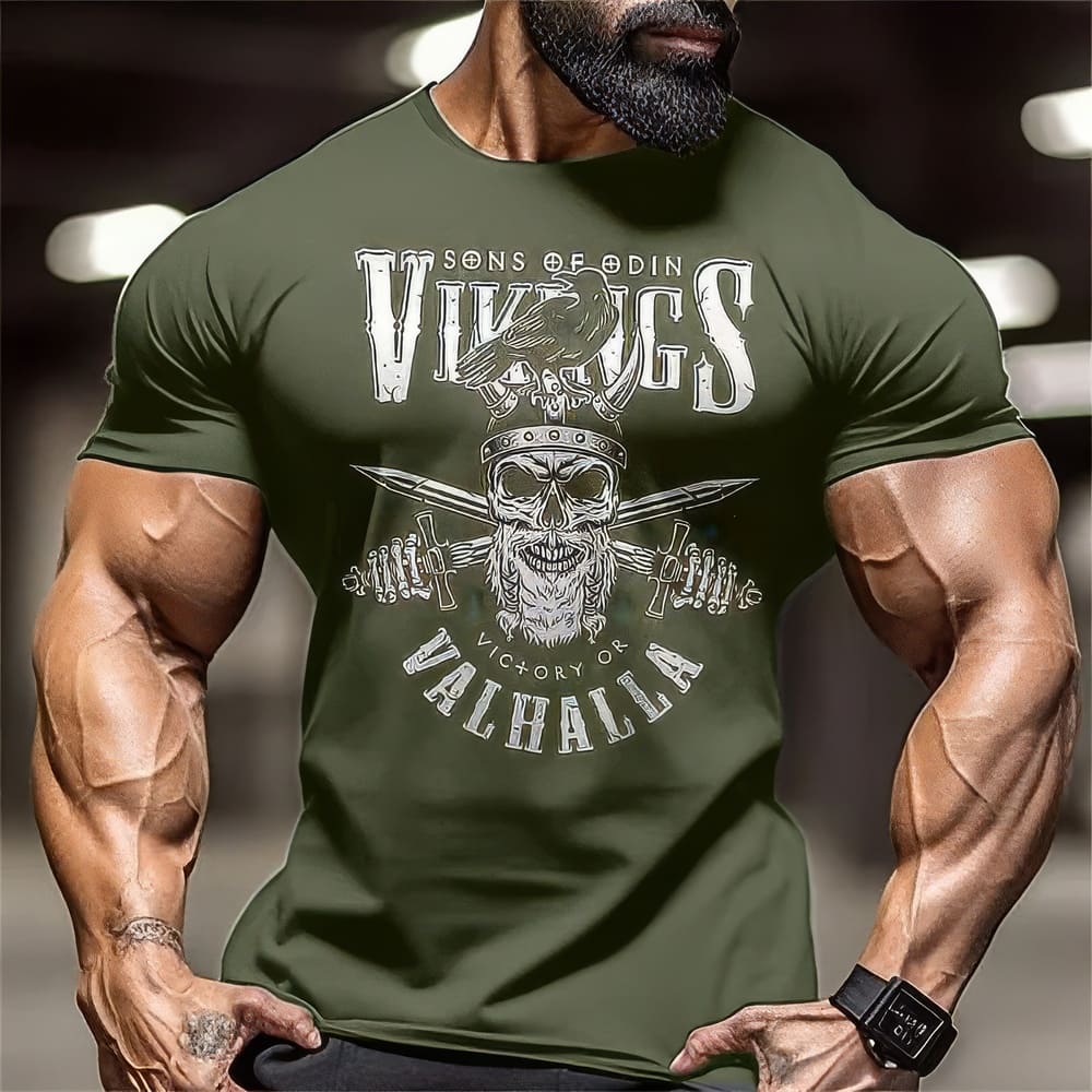 T-Shirt Guerrier Nordique Homme