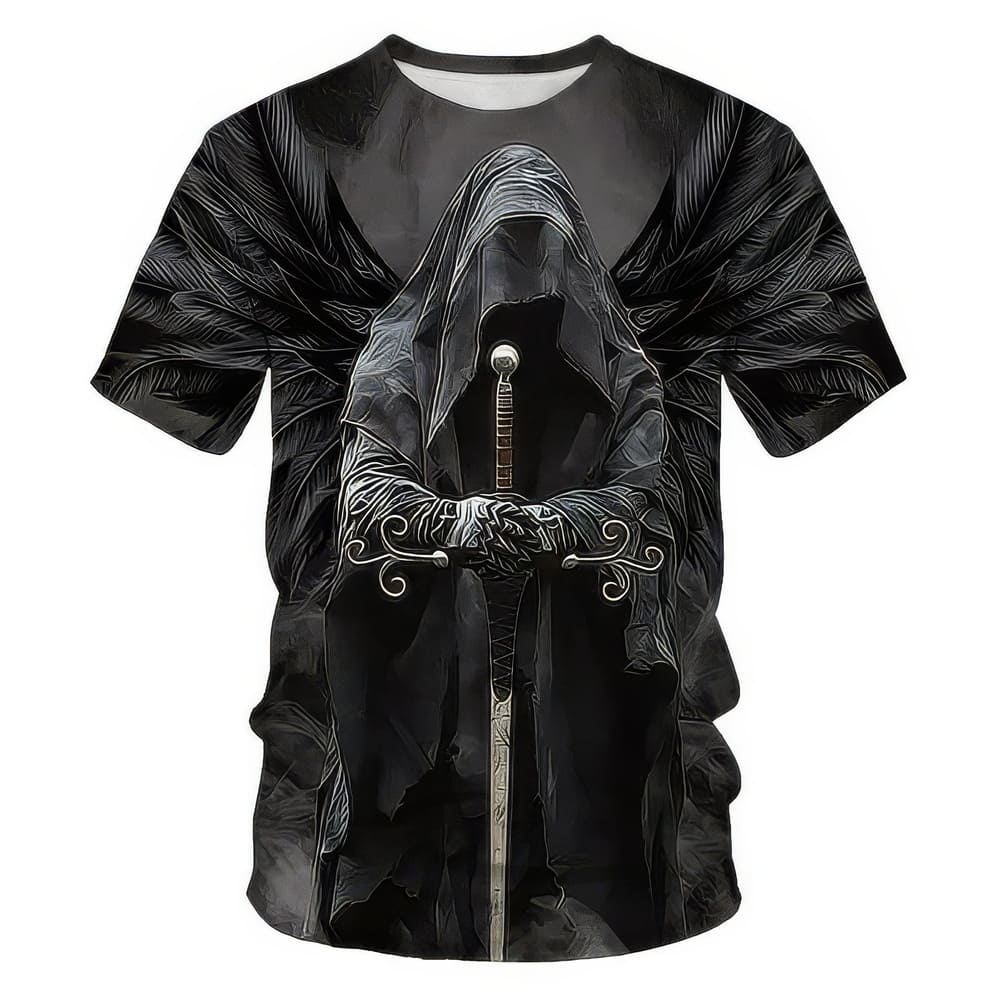 T-Shirt Noir Faucheuse
