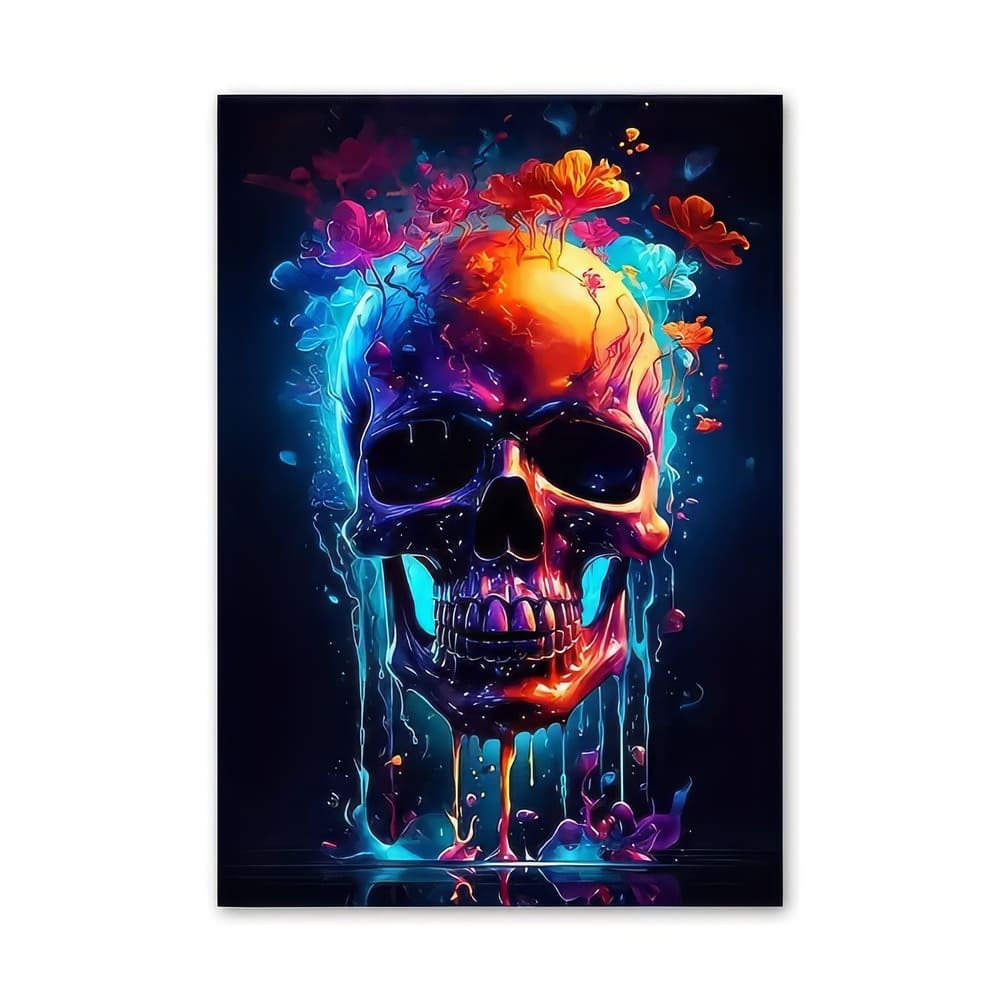 Tableau Skull Multicolore