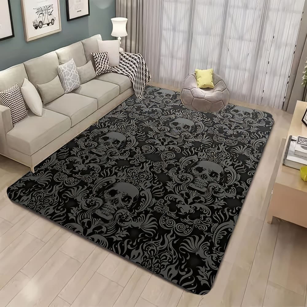 Tapis Salon Tête de Mort