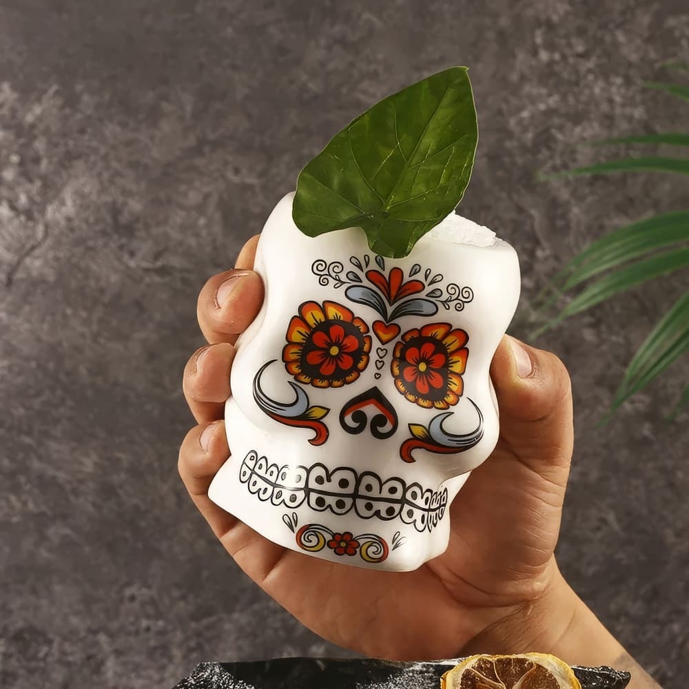 Verre à Cocktail Hawaïen Tête De Mort