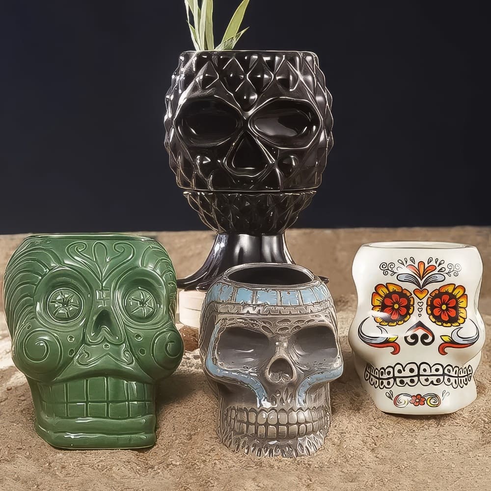 Tasse Tête De Mort Tiki Hawaïenne
