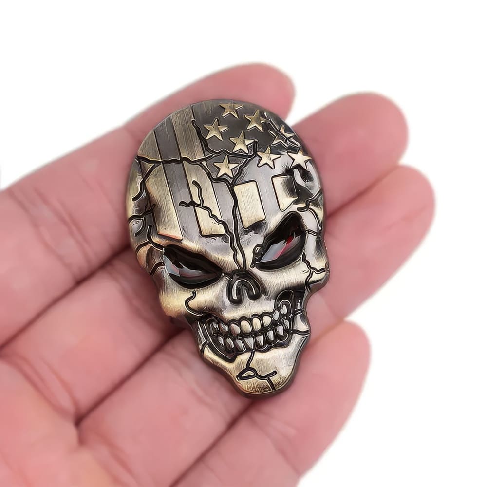 Badge Skull America