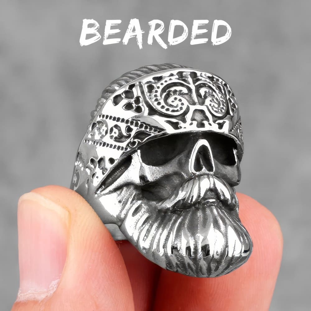 Bague Tête de Mort Bandana