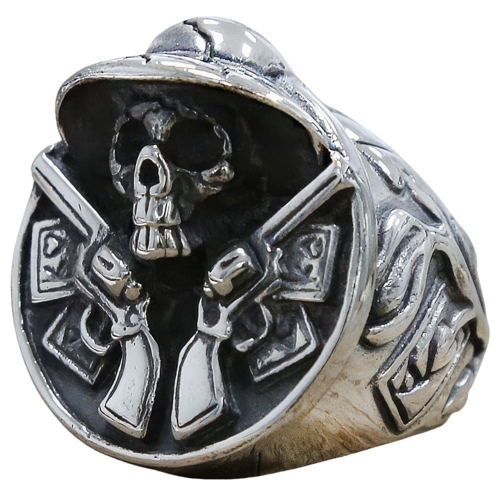 Bague Tête de Mort Western