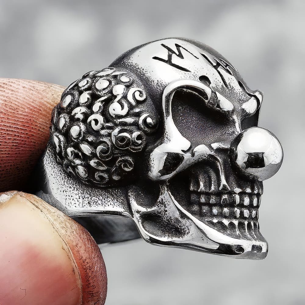 Bague Tête de Mort Clown