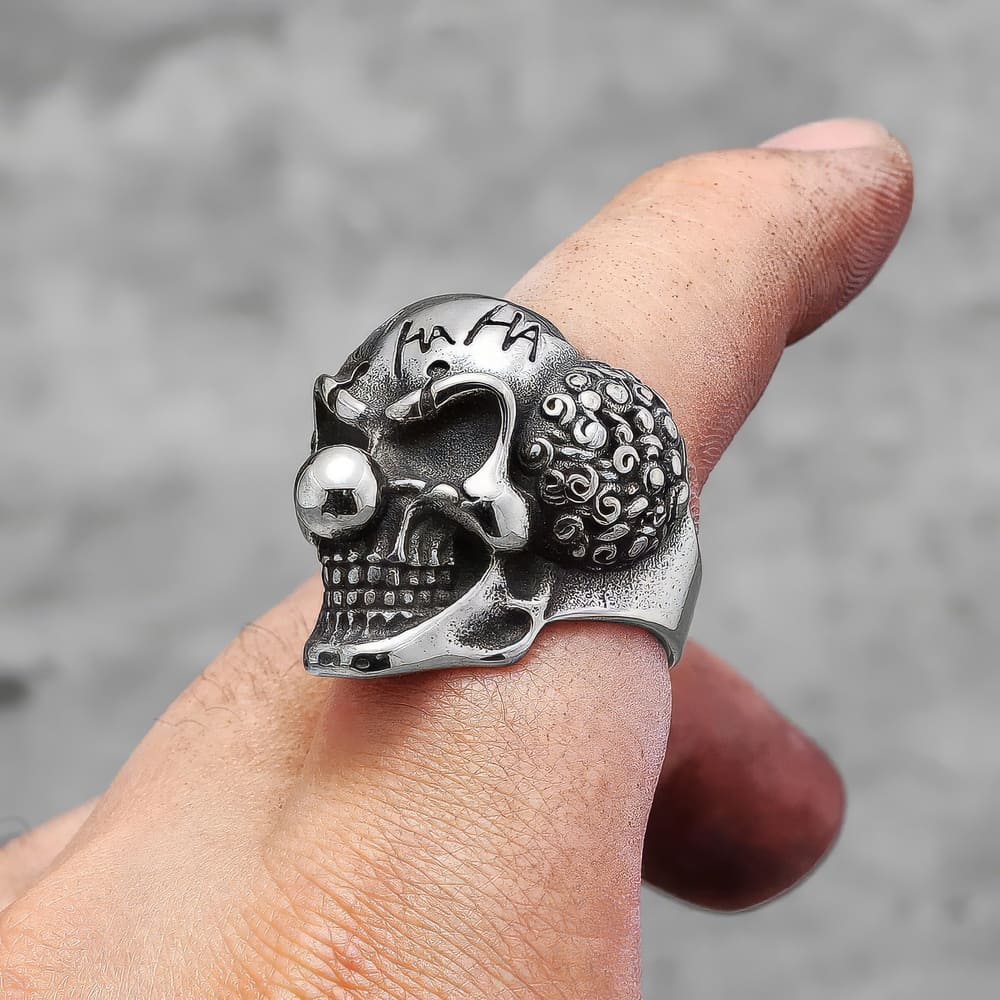 Bague Tête de Mort Clown