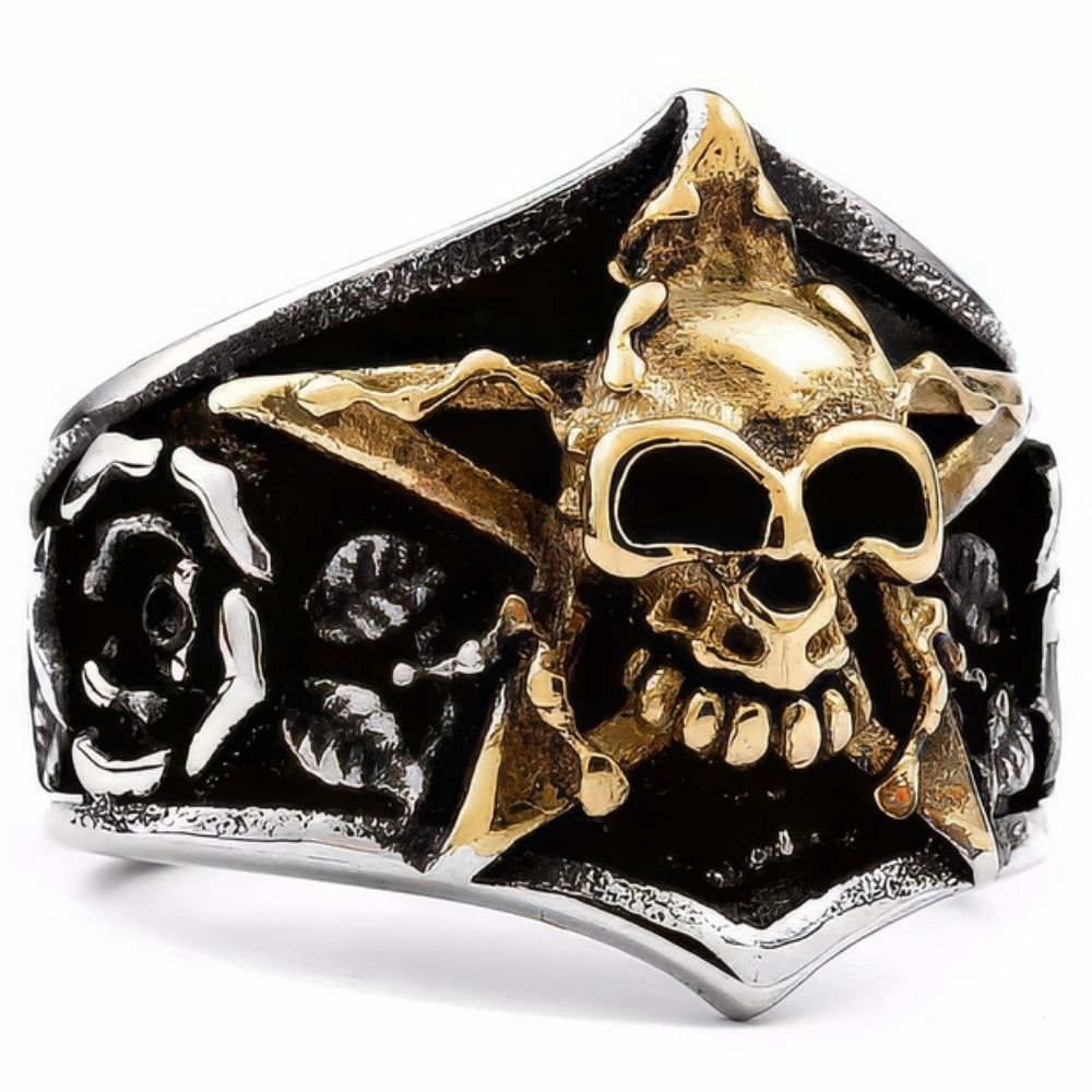 Bague Tête de Mort Etoile