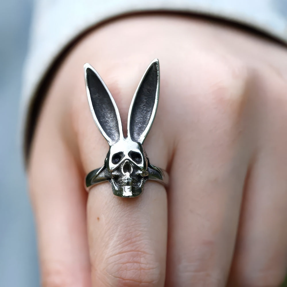 Bague Tête de Mort Grandes Oreilles