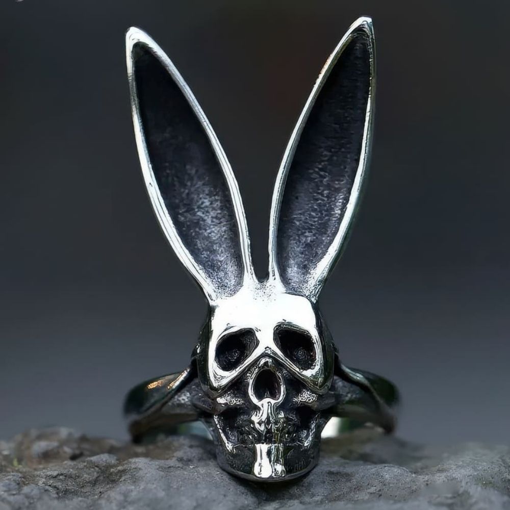 Bague Tête de Mort Lapin