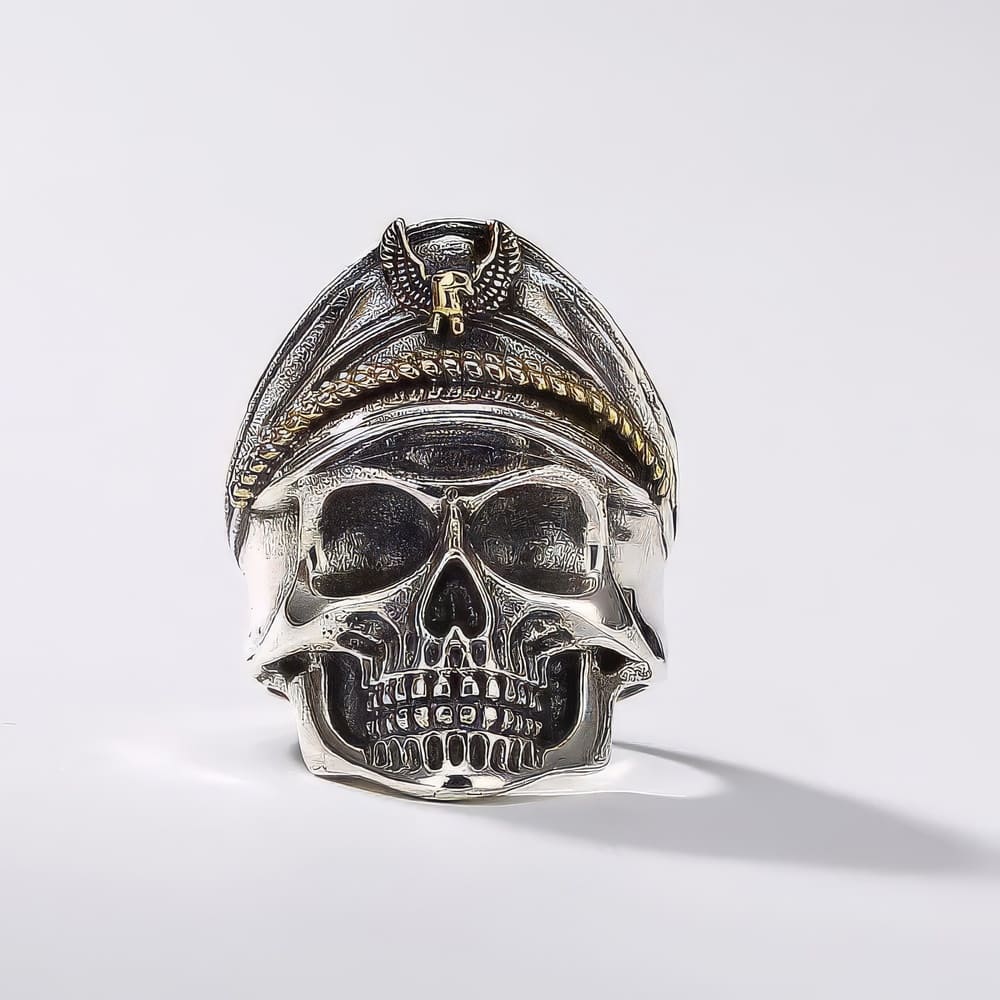 Chevalière Skull Militaire