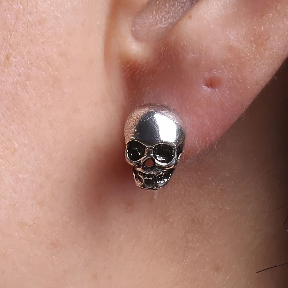 Boucles D'Oreilles À Fermoir Skull