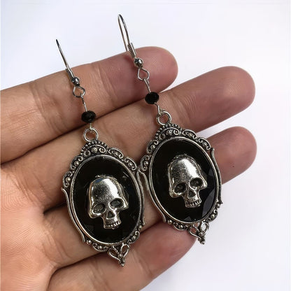 Boucles D'Oreilles Tête De Mort Victorienne