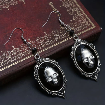 Boucles D'Oreilles Camée Skull