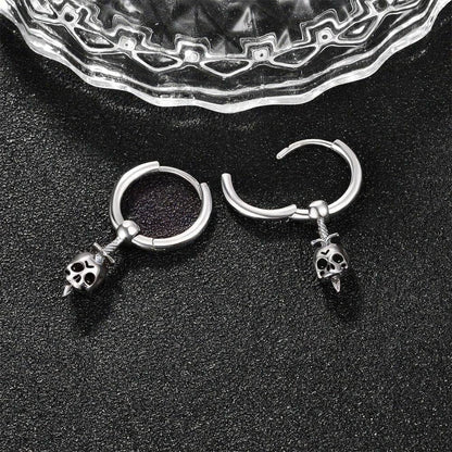 Boucles D'Oreilles Skull Gothique