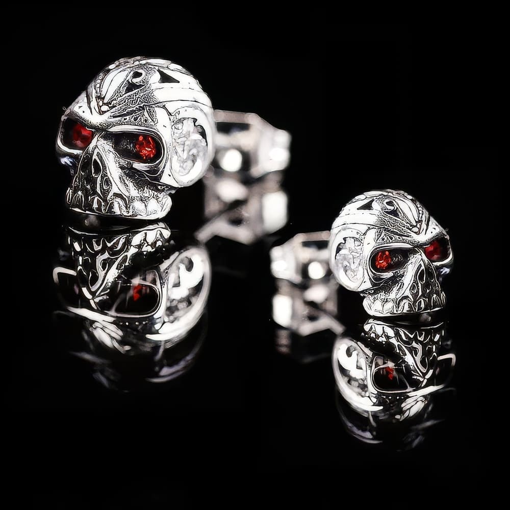 Boucles D'Oreilles Skull Homme