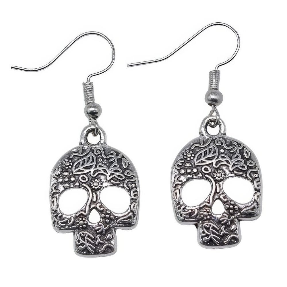 Boucles d'Oreilles Crane Calavera