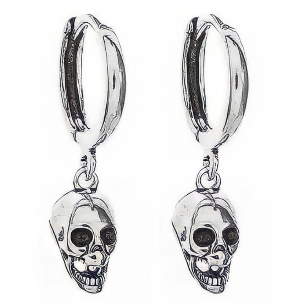 Boucles d'Oreilles Crane Punk